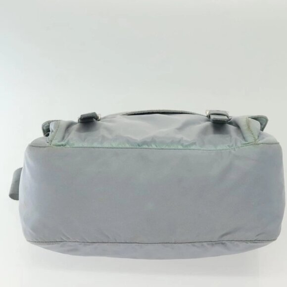 PRADA Shoulder Bag Nylon Light Blue Silver Auth ki5926 - Picture 11 of 15
